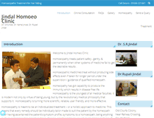 Tablet Screenshot of jindalhomoeoclinic.com